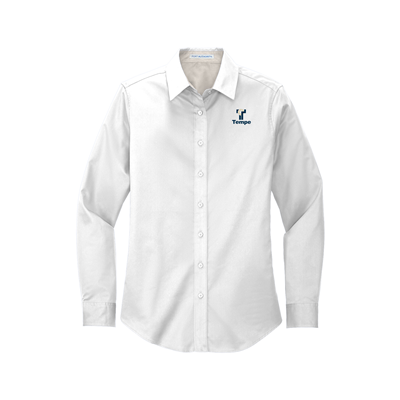 Ladies Long Sleeve Button Down Shirt