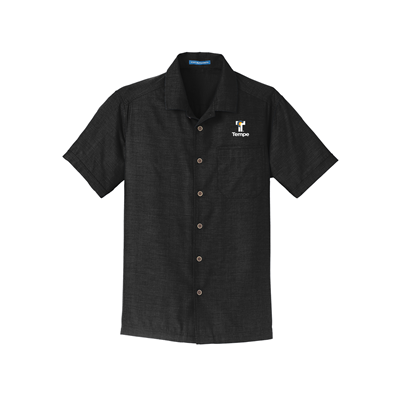 Men's Textured Camp Shirt